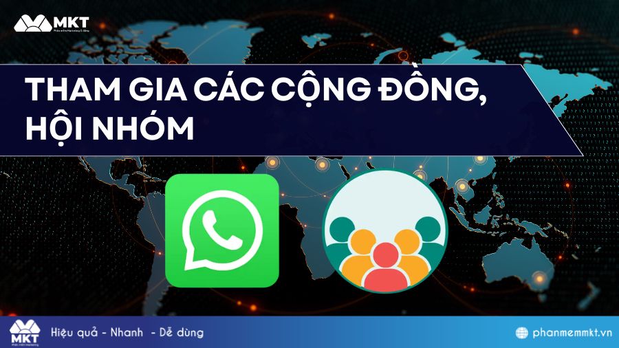 Kết bạn WhatsApp qua các cộng đồng, hội nhóm quốc tế