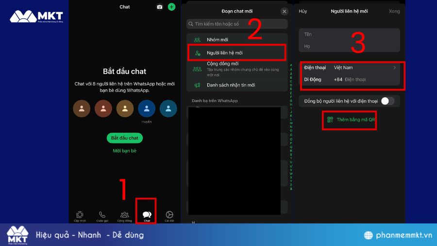 Cách kết bạn nước ngoài trên WhatsApp trên Iphone 