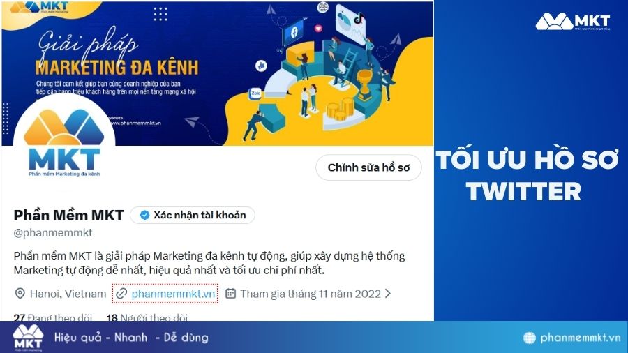 Tối ưu hóa hồ sơ Twitter Cách tăng follow Twitter: Tối ưu hóa hồ sơ Twitter của bạn