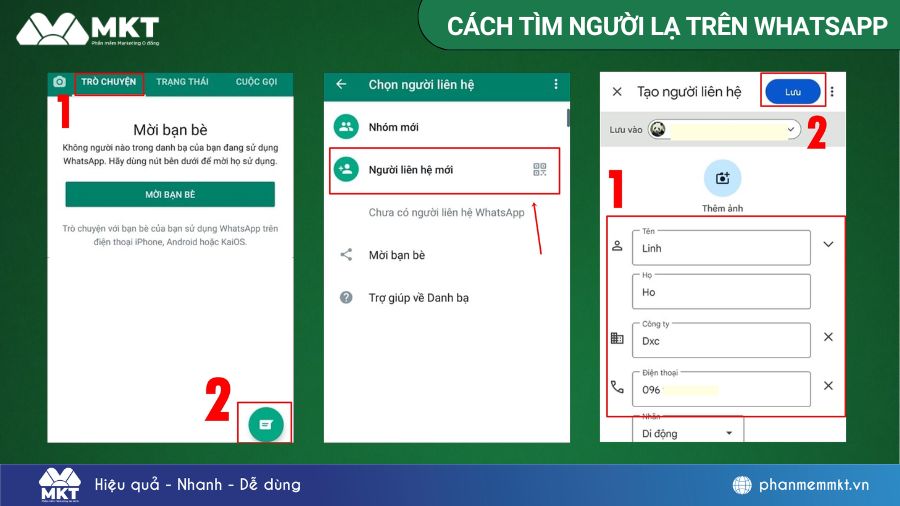 Cách tìm người lạ trên WhatsApp