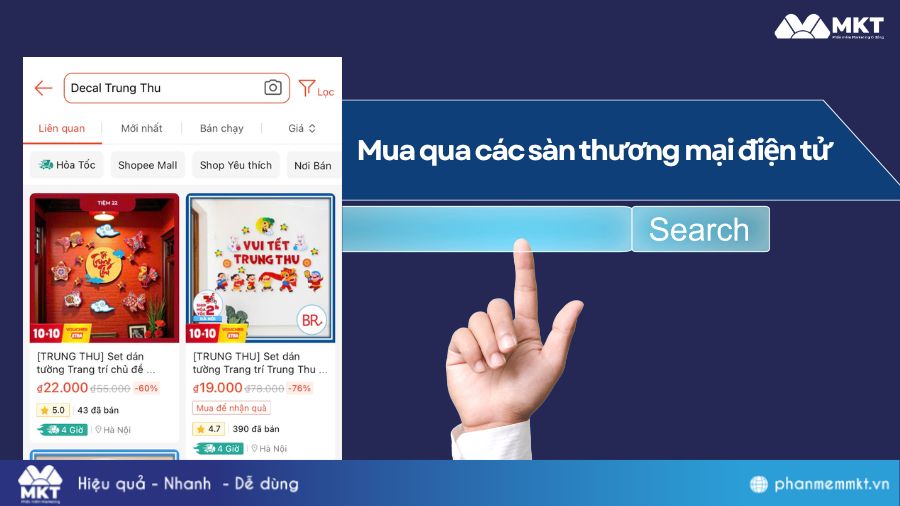 Các sàn thương mại điện tử 