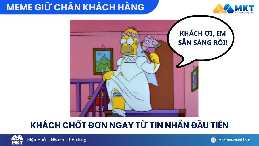giữ chân khách hàng meme