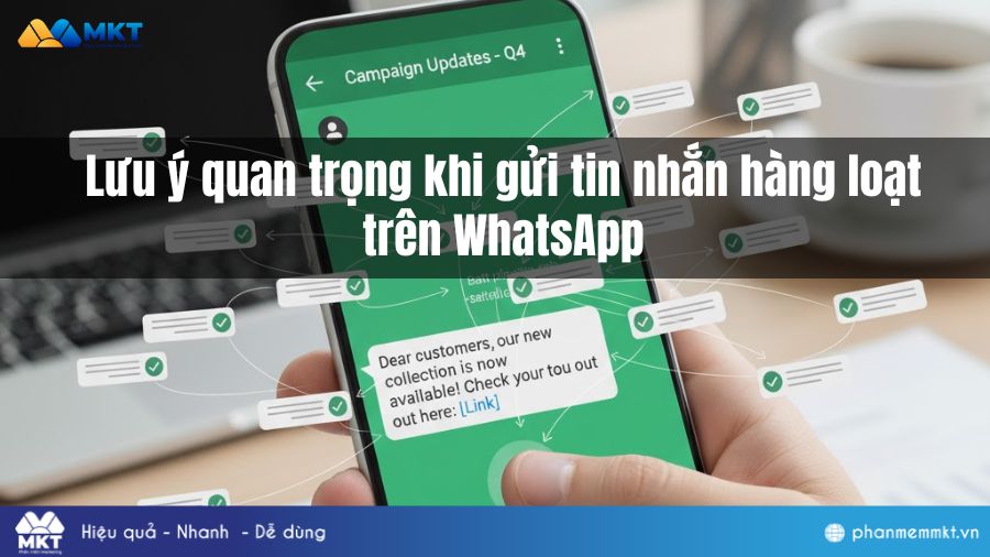 Lưu ý quan trọng khi gửi tin nhắn hàng loạt trên WhatsApp