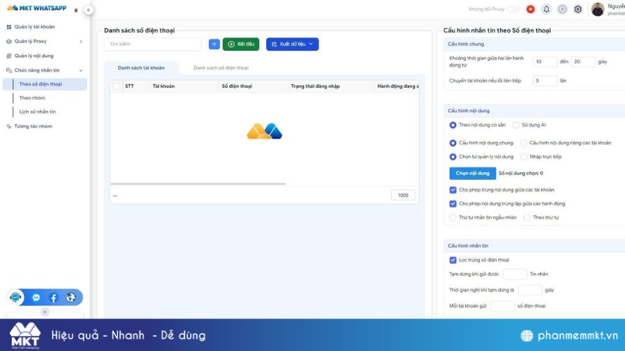 Phần mềm gửi tin nhắn hàng loạt trên WhatsApp