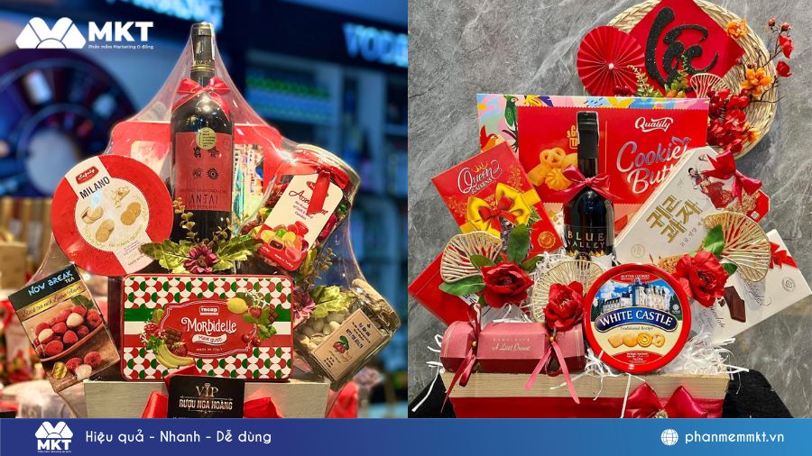 kinh doanh giỏ quà Tết