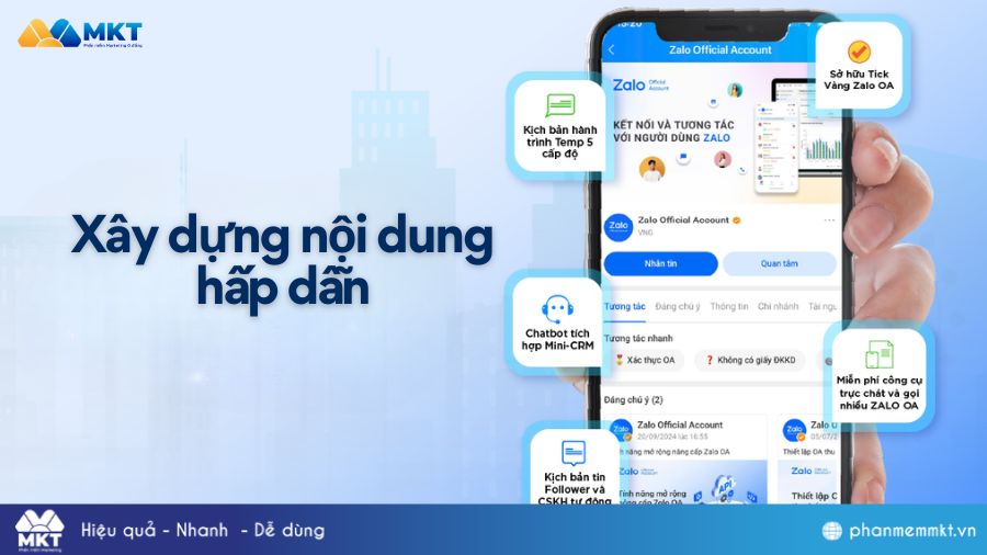 Kinh doanh trên Zalo hiệu quả bền vững với nội dung hấp dẫn 