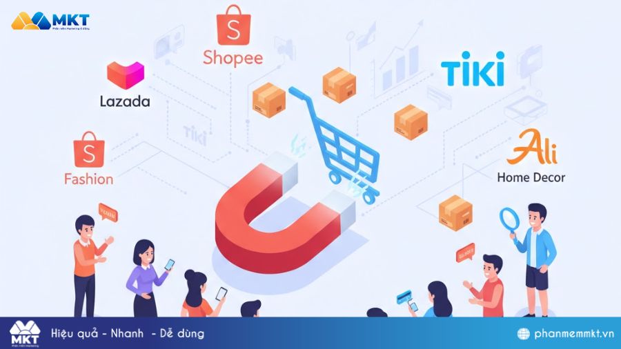 Cách thu hút khách hàng trên các sàn thương mại điện tử 