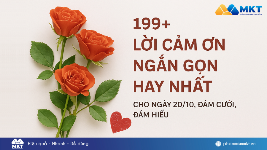 Lời cảm ơn ngắn gọn hay nhất cho mọi dịp đặc biệt