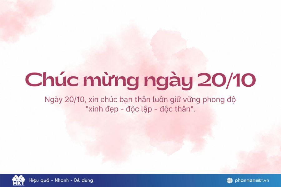 101+ Những lời chúc 20/10 ngắn gọn ý nghĩa và ấn tượng 4 Lời chúc 20/10 ngắn gọn ý nghĩa