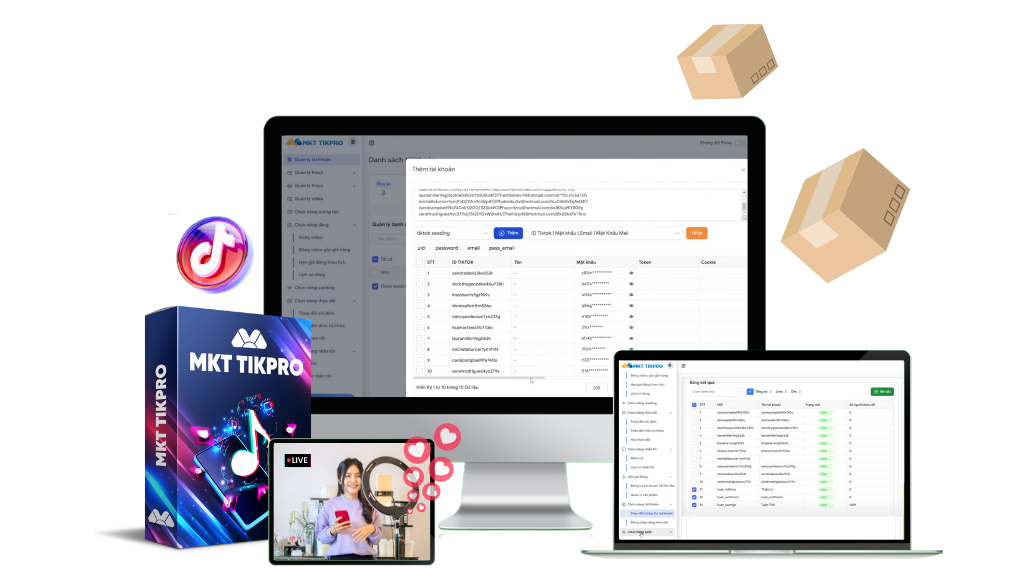 Quét tài khoản TikTok