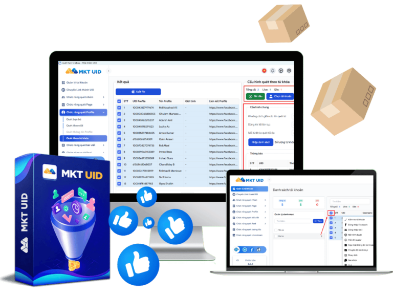 Công cụ quét data Facebook
