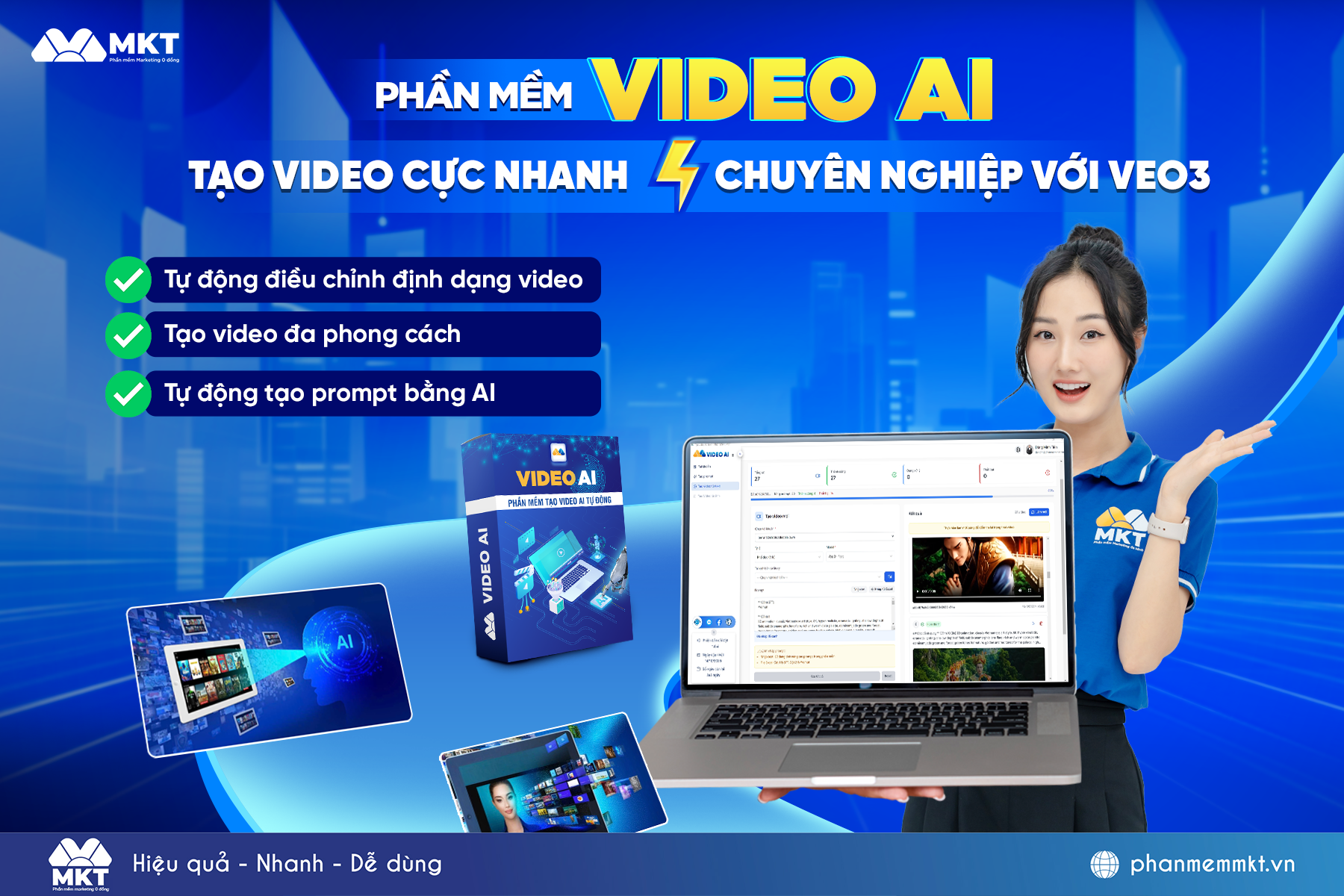 Video AI - Phần mềm tạo video từ VEO 3 