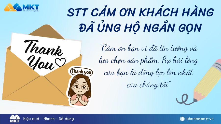 STT cảm ơn khách hàng đã ủng hộ