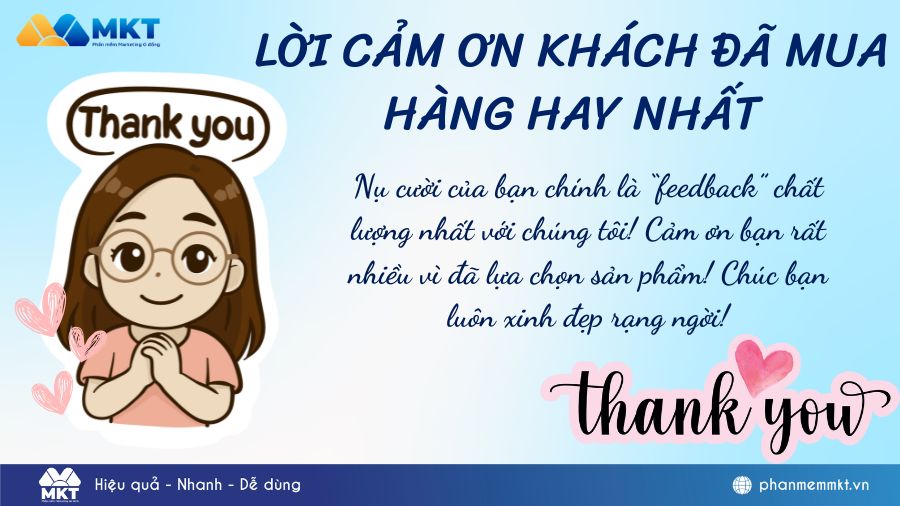 STT cảm ơn khách hàng đã ủng hộ