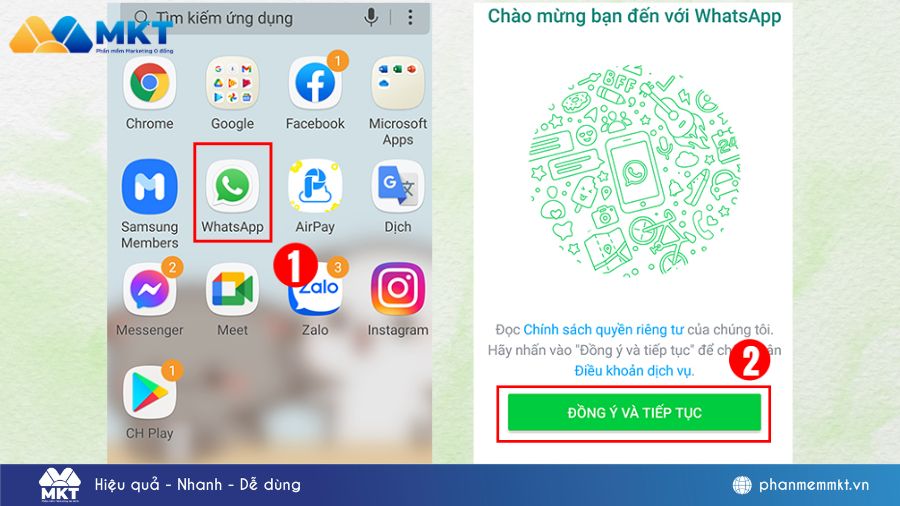 Cách tạo tài khoản WhatsApp trên điện thoại