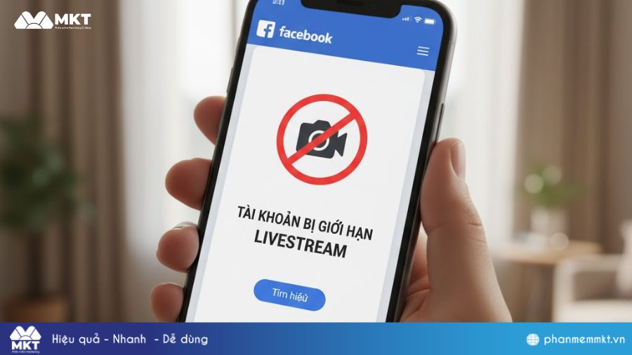 Tài khoản bị giới hạn tính năng livestream
