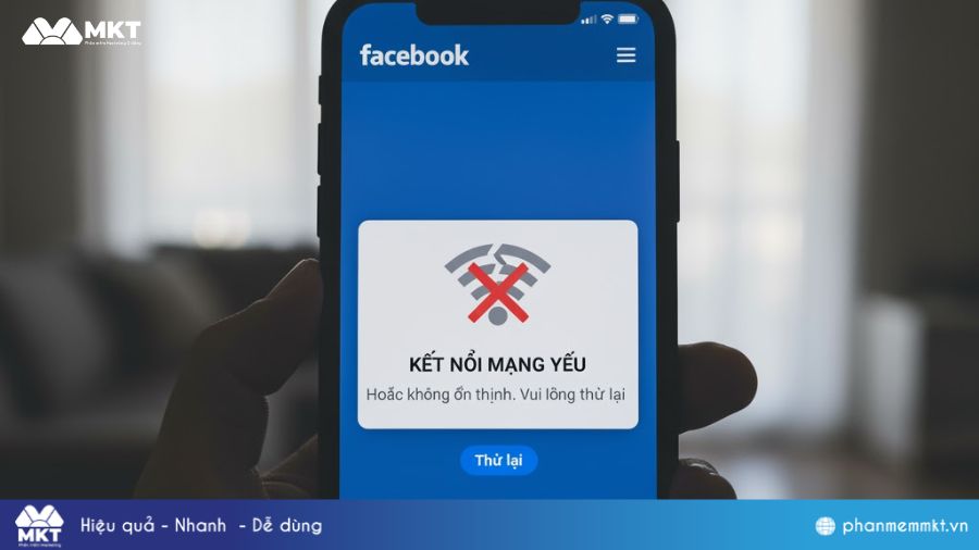 Do kết nối mạng yếu hoặc không ổn định