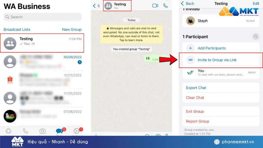 Cách tạo link nhóm WhatsApp