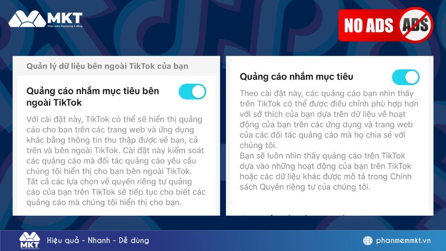 Tắt quảng cáo TikTok trên điện thoại