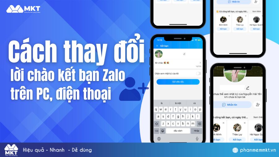 Cách thay đổi lời chào kết bạn Zalo
