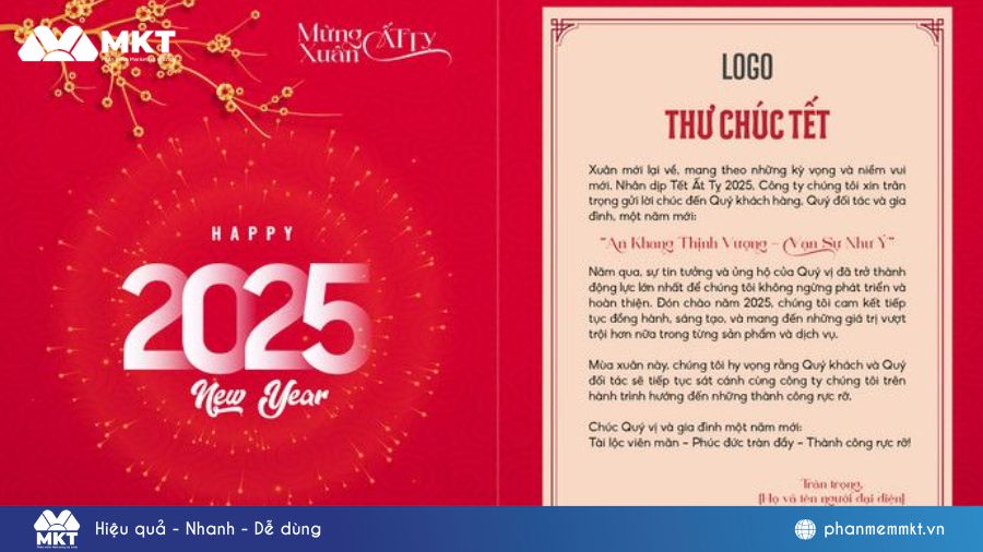Mẫu thiệp cảm ơn khách hàng cuối năm 3