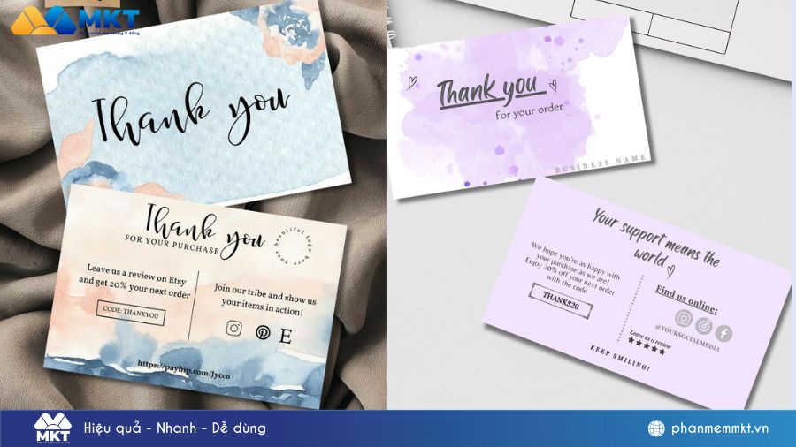 Mẫu thiệp cảm ơn khách hàng cute 3