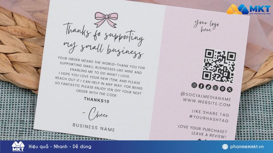 Thiệp cảm ơn khách hàng bằng tiếng Anh hay