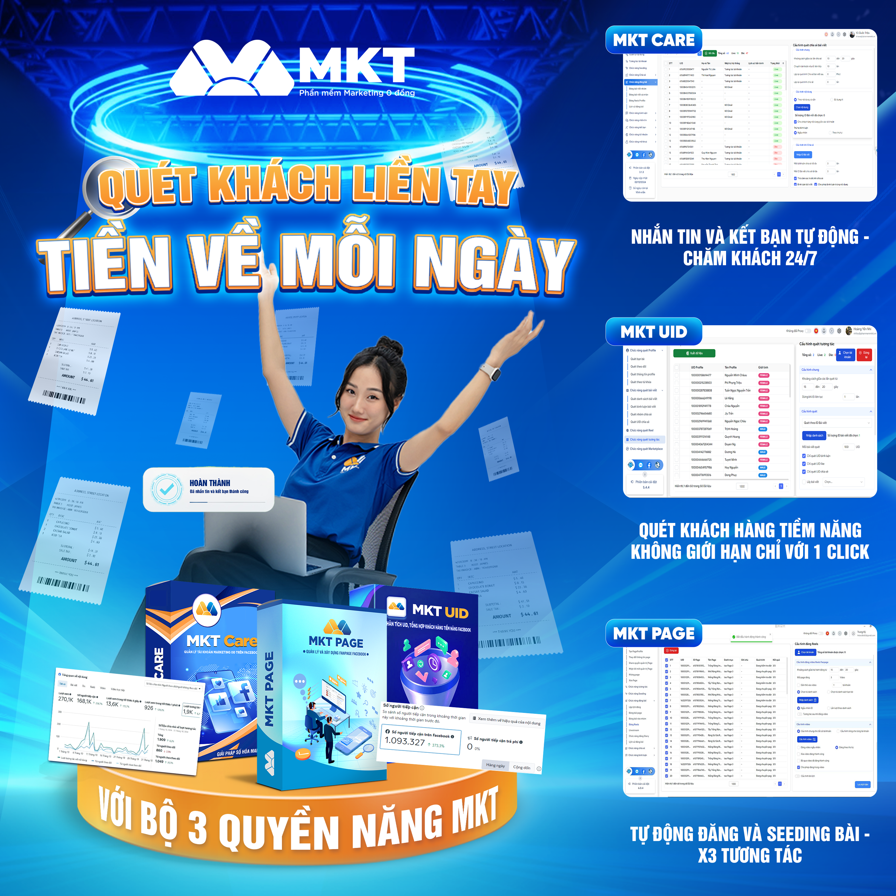 Combo phần mềm MKT Care - UID - Page Combo phần mềm MKT Care - UID - Page