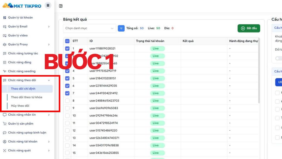 Buff Follow TikTok: Cách tăng follower nhanh chóng và hiệu quả 1 Cách buff follow TikTok bằng MKT TikPro