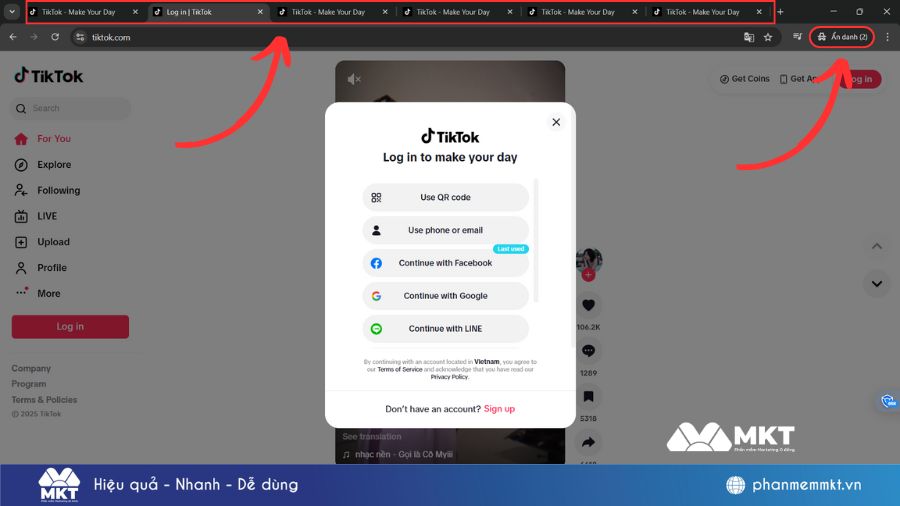 Cách cày view TikTok trên máy tính