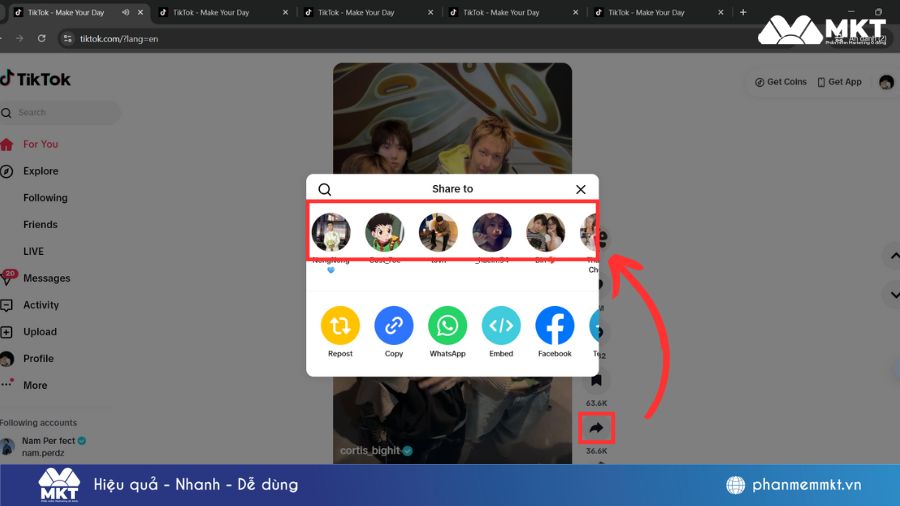 Cách cày view TikTok trên máy tính