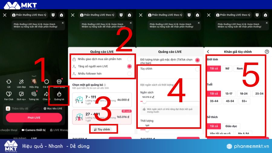 Cách chạy ads live TikTok trên điện thoại Hướng dẫn cách chạy ads live TikTok trên điện thoại