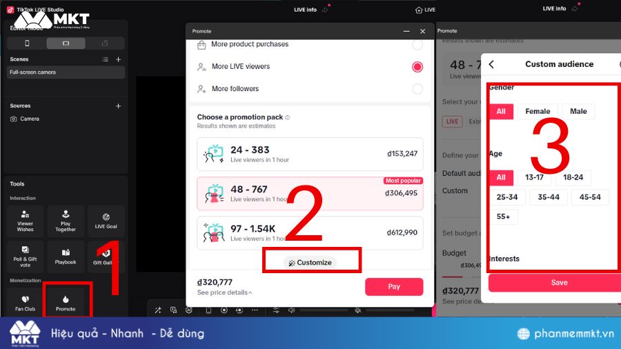 Chạy ads live TikTok trên máy tính Cách chạy ads live TikTok trên máy tính