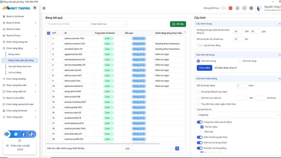 Cách gắn giỏ hàng tự dộng hàng loạt qua video TikTok 