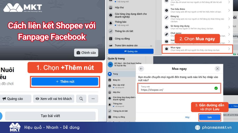 Cách liên kết Shopee với Facebook