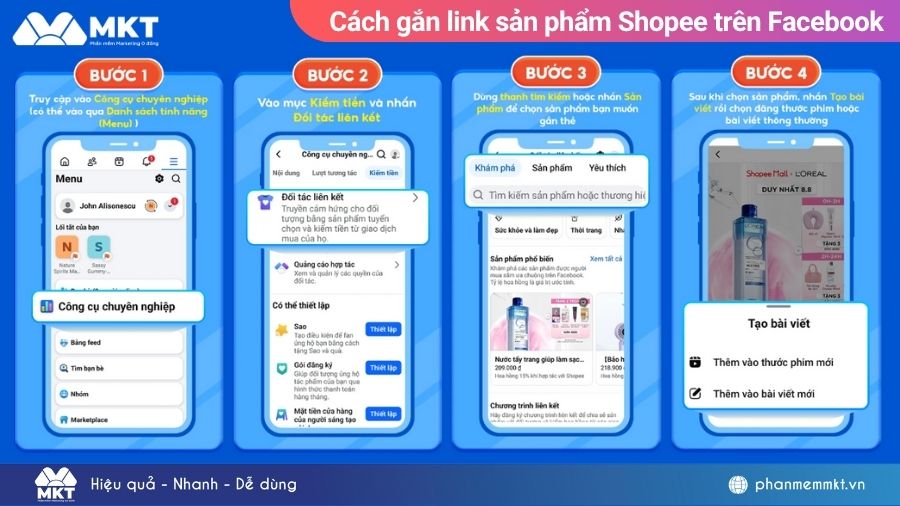 Cách liên kết Shopee với Facebook cá nhân