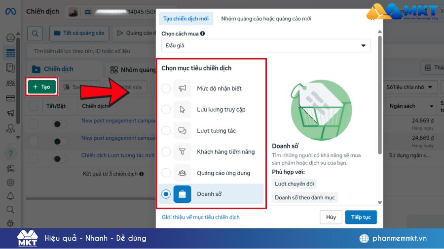 Tạo Quảng cáo Remarketing Facebook