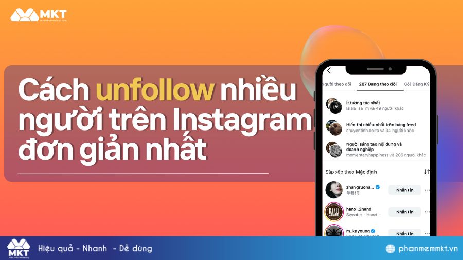 Cách unfollow nhiều người trên Instagram