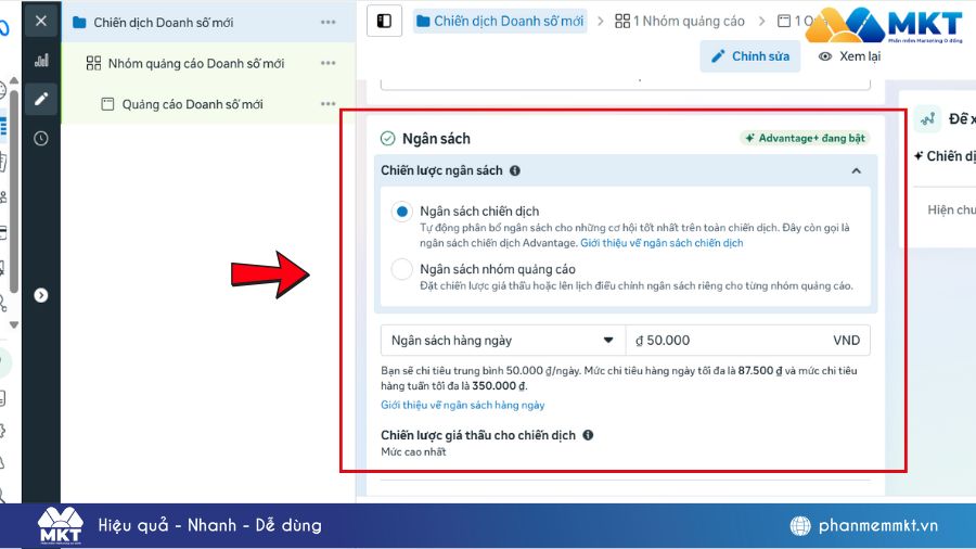 Chi phí Remarketing Facebook
