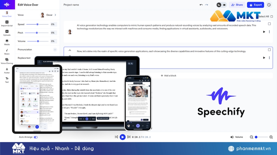 Công cụ AI tạo giọng nói