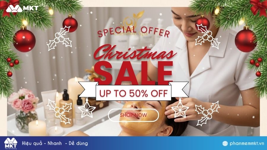 Content sale Noel ngành spa