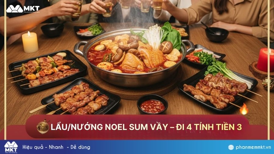 Content sale Noel ngành ăn uống