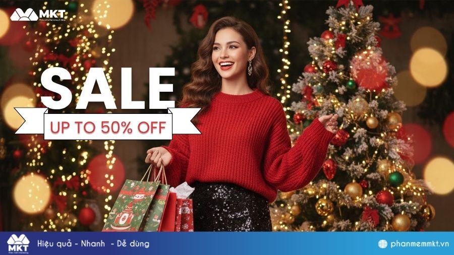 Content sale Noel ngành thời trang