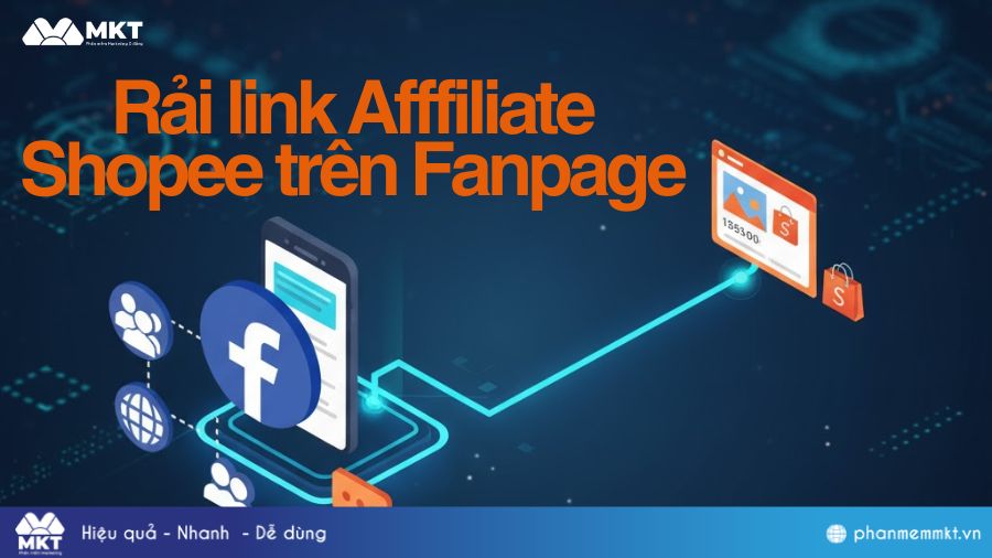 Rải link Afffiliate Shopee trên Fanpage 