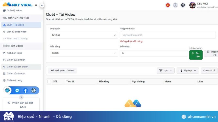 2 Cách tải hàng loạt video Douyin không logo, FULL HD cực nhanh 2 Tải video Douyin không logo