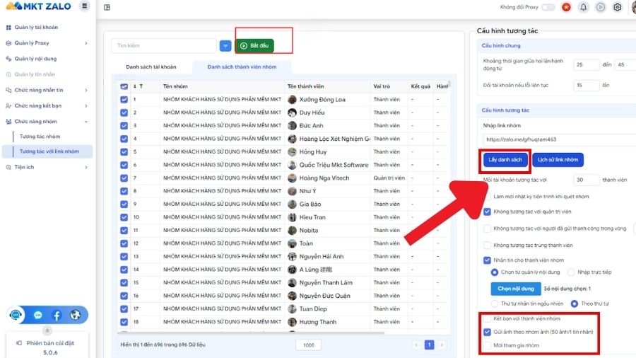 Tool quét số điện thoại nhóm Zalo