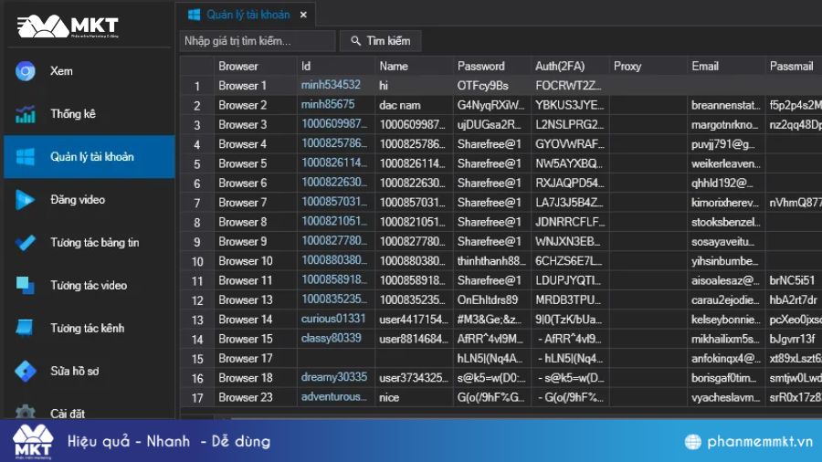 Tool TikTok Chrome Manager TikTok Chrome Manager