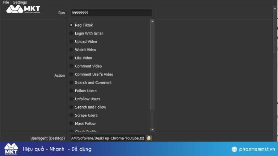 Công cụ reg TikTok Tool TikTok Autumation
