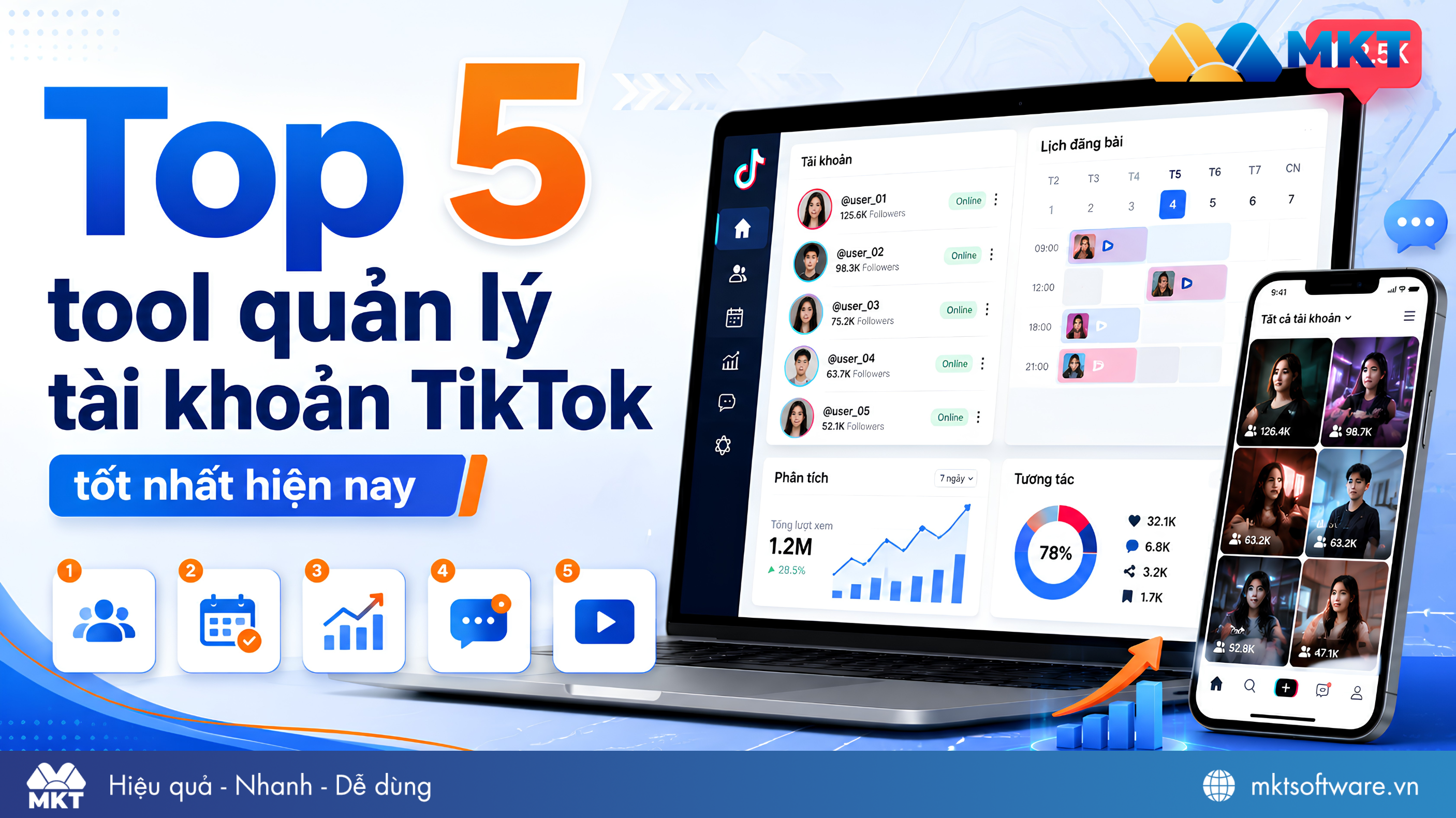 al post 820 Top 5 tool quản lý tài khoản TikTok tự động, an toàn nhất hiện nay