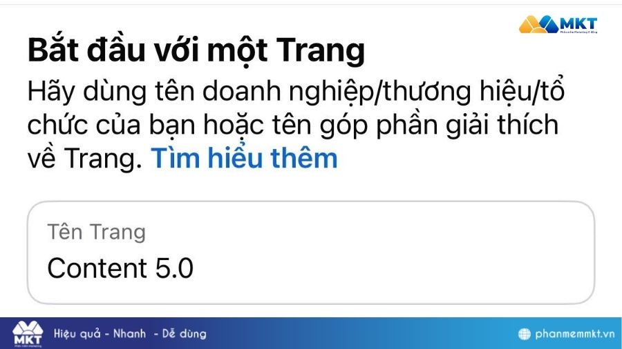 Cách lập trang Facebook cộng đồng đơn giản, hiệu quả nhất 3 Đặt tên trang Facebook cộng đồng